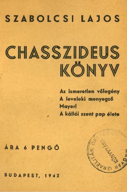 Chasszideus k&ouml;nyv