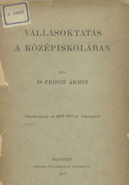 Vall&aacute;soktat&aacute;s a k&ouml;z&eacute;piskol&aacute;ban