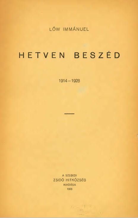 Hetven besz&eacute;d 1914-1928