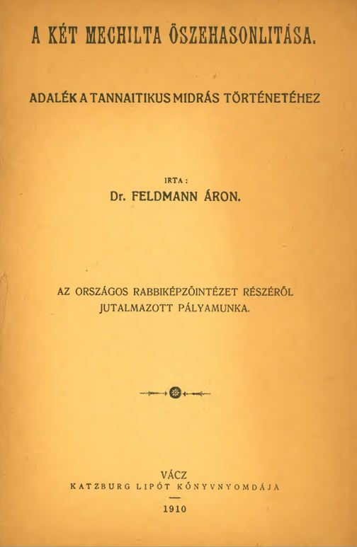 A k&eacute;t Mechilta &ouml;sszehasonl&iacute;t&aacute;sa