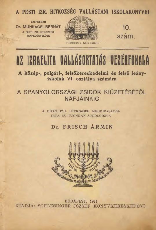 Az izraelita vall&aacute;soktat&aacute;s vez&eacute;rfonala