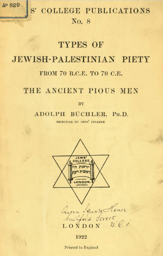 Types of Jewish-Palestinian piety