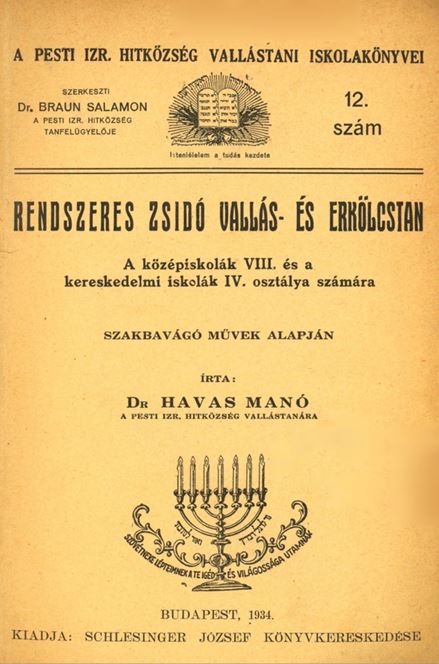 Rendszeres zsid&oacute; vall&aacute;s- &eacute;s erk&ouml;lcstan