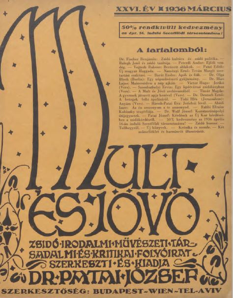 Mult &eacute;s J&ouml;vő 26. &eacute;vf. (1936. m&aacute;rcius)