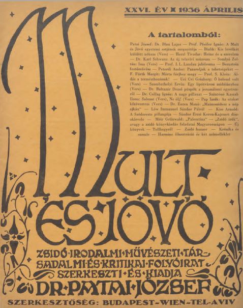 Mult &eacute;s J&ouml;vő 26. &eacute;vf. (1936. &aacute;prilis)