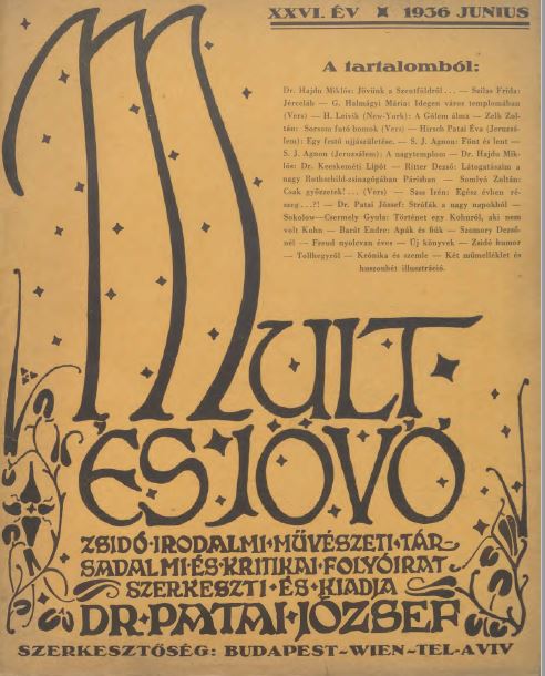 Mult &eacute;s J&ouml;vő 26. &eacute;vf. (1936. j&uacute;nius)