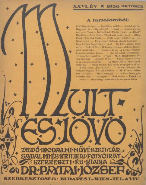 Mult &eacute;s J&ouml;vő 26. &eacute;vf. (1936. okt&oacute;ber)