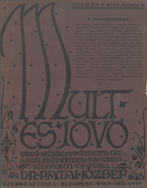 Mult &eacute;s J&ouml;vő 27. &eacute;vf. (1937. janu&aacute;r)