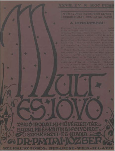 Mult &eacute;s J&ouml;vő 27. &eacute;vf. (1937. febru&aacute;r)