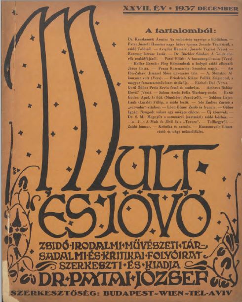 Mult &eacute;s J&ouml;vő 27. &eacute;vf. (1937. december)