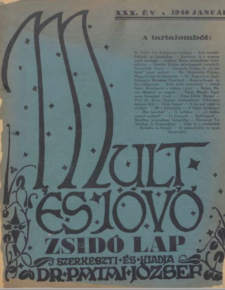 Mult &eacute;s J&ouml;vő 30. &eacute;vf. (1940. janu&aacute;r)
