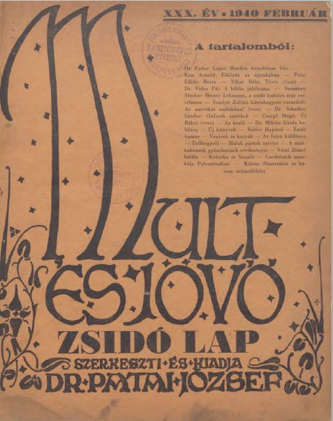 Mult &eacute;s J&ouml;vő 30. &eacute;vf. (1940. febru&aacute;r)