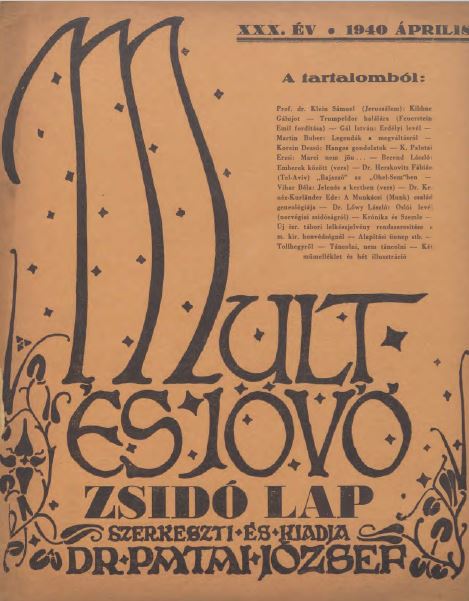 Mult &eacute;s J&ouml;vő 30. &eacute;vf. (1940. &aacute;prilis)