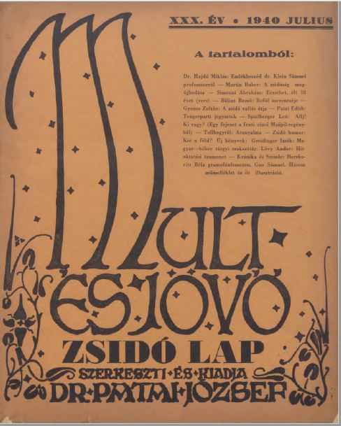 Mult &eacute;s J&ouml;vő 30. &eacute;vf. (1940. j&uacute;lius)