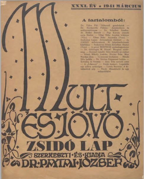 Mult &eacute;s J&ouml;vő 31. &eacute;vf. (1941. m&aacute;rcius)