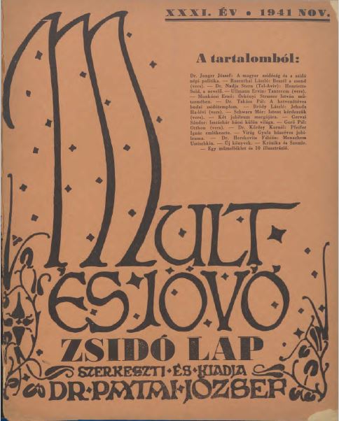 Mult &eacute;s J&ouml;vő 31. &eacute;vf. (1941. november)