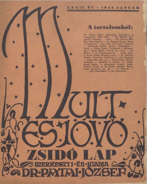 Mult &eacute;s J&ouml;vő 32. &eacute;vf. (1942. janu&aacute;r)