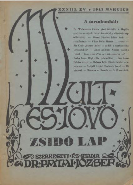 Mult &eacute;s J&ouml;vő 33. &eacute;vf. (1943. m&aacute;rcius)