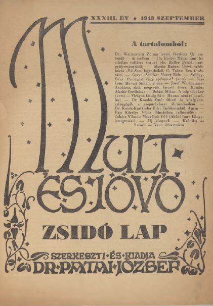 Mult &eacute;s J&ouml;vő 33. &eacute;vf. (1943. szeptember)