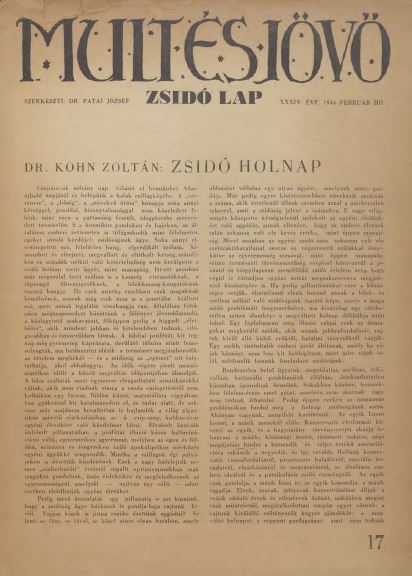 Mult &eacute;s J&ouml;vő 34. &eacute;vf. (1944. febru&aacute;r)