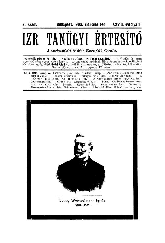 Izraelita Tan&uuml;gyi &Eacute;rtes&iacute;tő