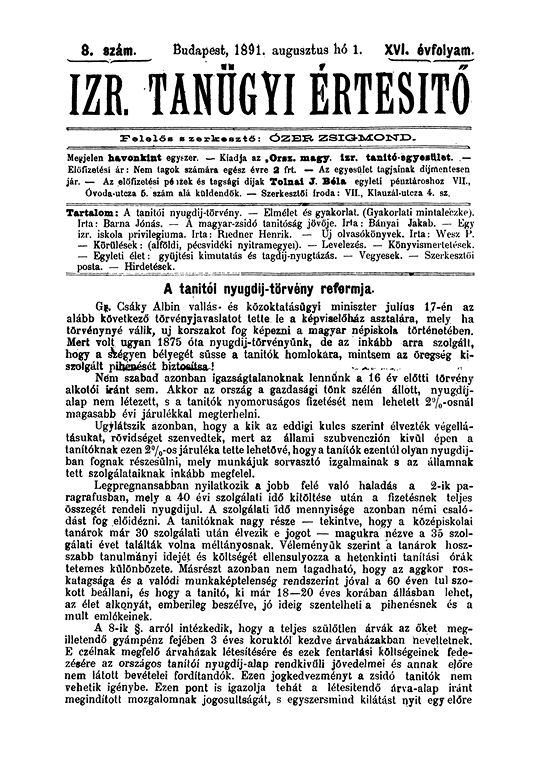 Izraelita Tan&uuml;gyi &Eacute;rtes&iacute;tő