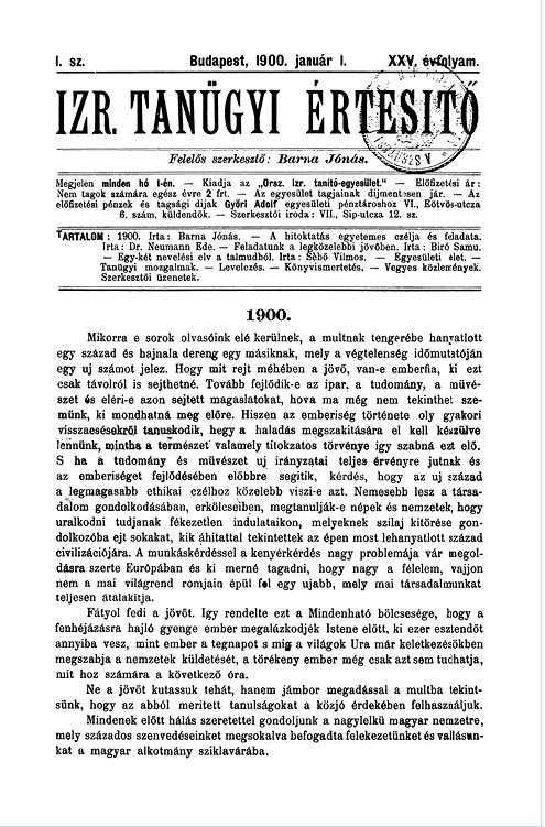 Izraelita Tan&uuml;gyi &Eacute;rtes&iacute;tő ﻿