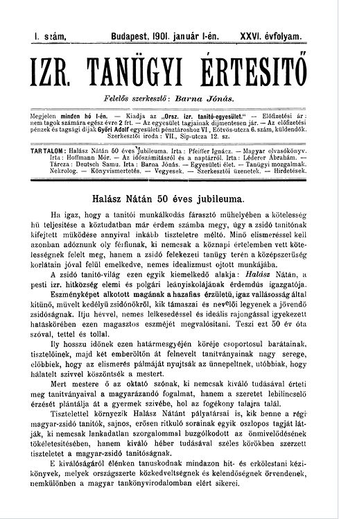 Izraelita Tan&uuml;gyi &Eacute;rtes&iacute;tő