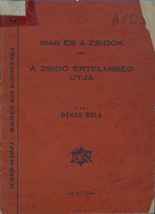 1848 &eacute;s a zsid&oacute;k ; A zsid&oacute; &eacute;rtelmis&eacute;g &uacute;tja