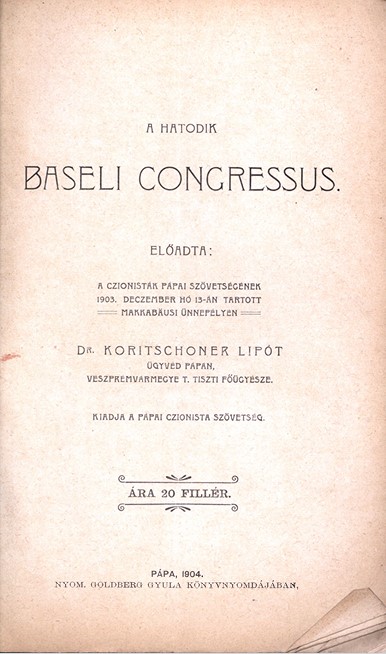 A hatodik baseli congressus
