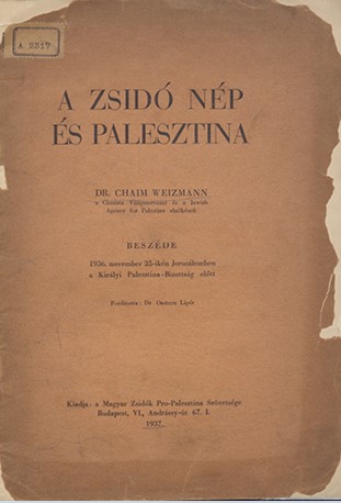 A zsid&oacute; n&eacute;p &eacute;s Palesztina
