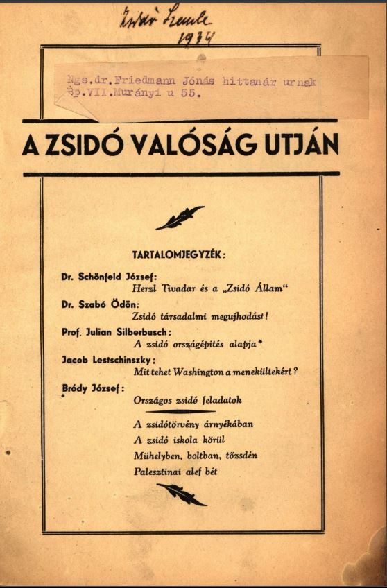 A zsid&oacute; val&oacute;s&aacute;g &uacute;tj&aacute;n