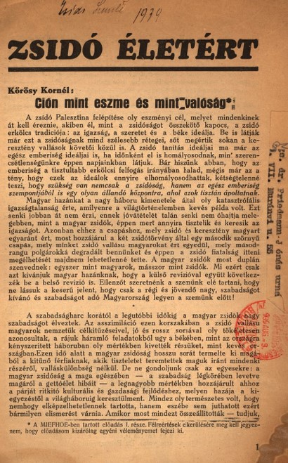 Zsid&oacute; &eacute;let&eacute;rt