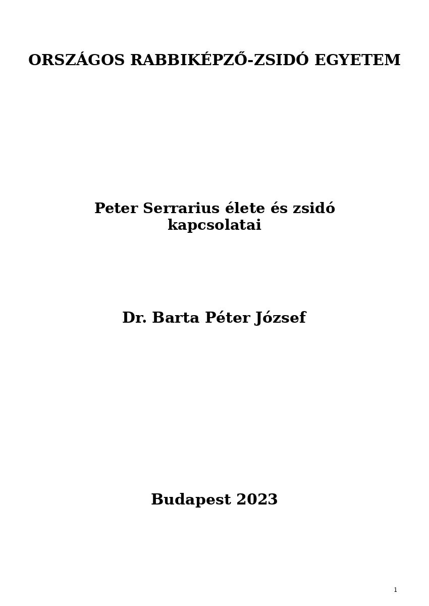 Peter Serrarius &eacute;lete &eacute;s zsid&oacute; kapcsolatai