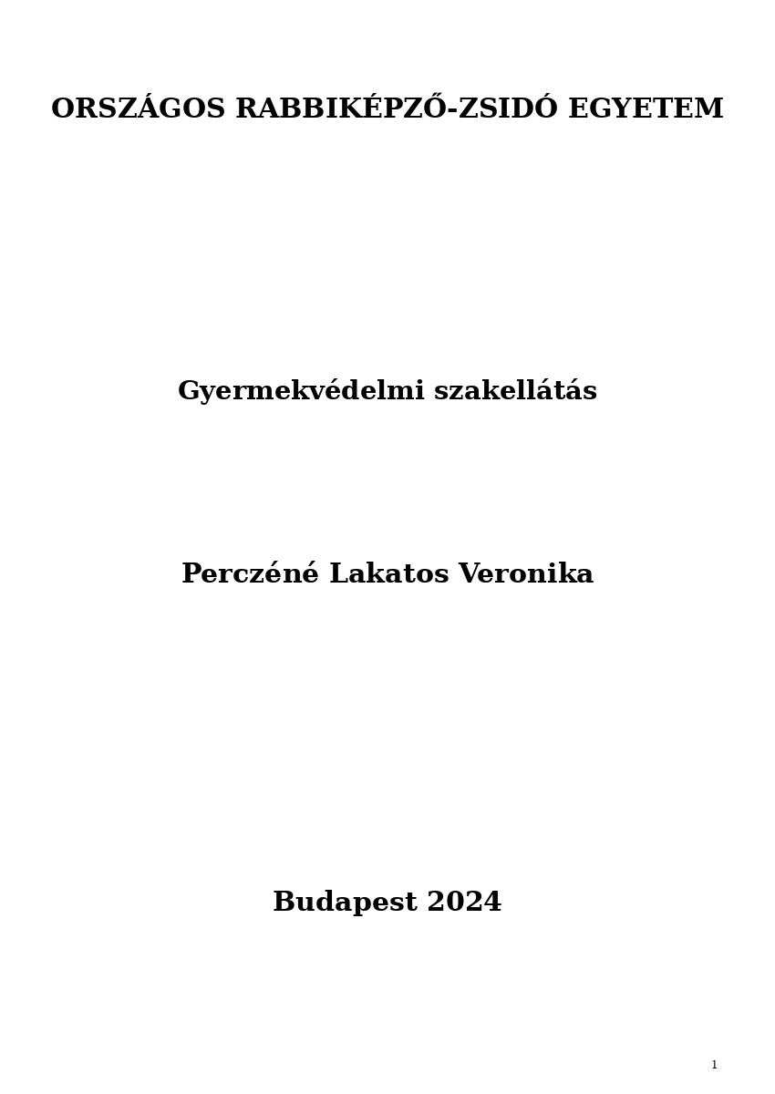 Gyermekv&eacute;delmi szakell&aacute;t&aacute;s