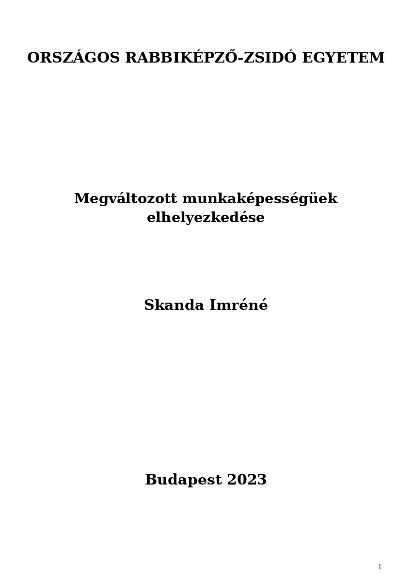 Megv&aacute;ltozott munkak&eacute;pess&eacute;g&uuml;ek elhelyezked&eacute;se
