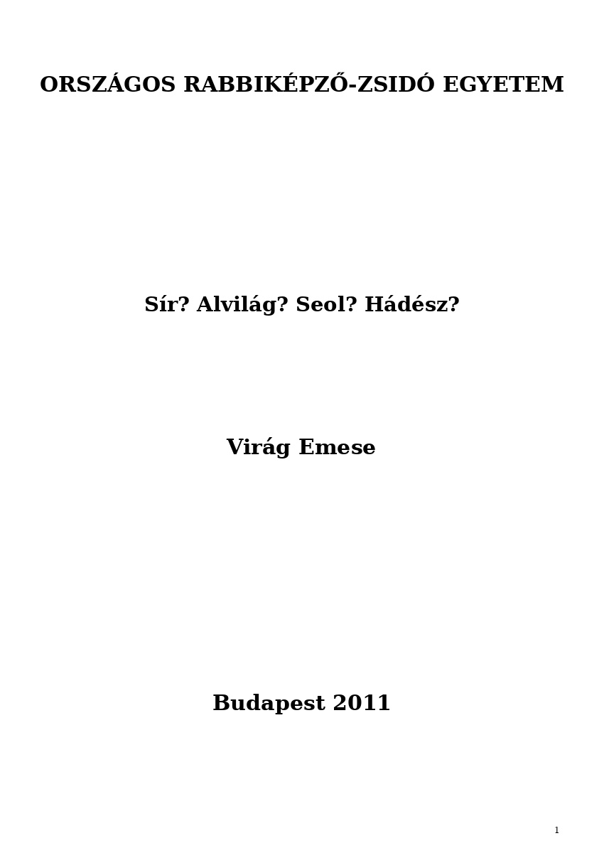 S&iacute;r? Alvil&aacute;g? Seol? H&aacute;d&eacute;sz?