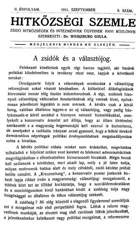 Hitk&ouml;zs&eacute;gi Szemle