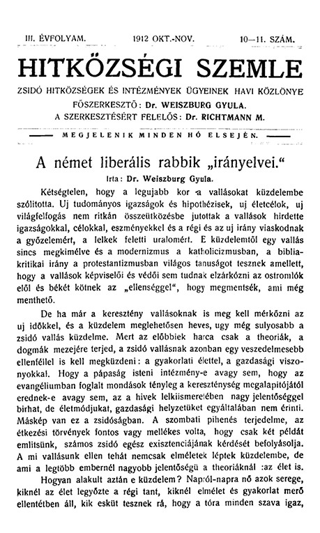 Hitk&ouml;zs&eacute;gi Szemle