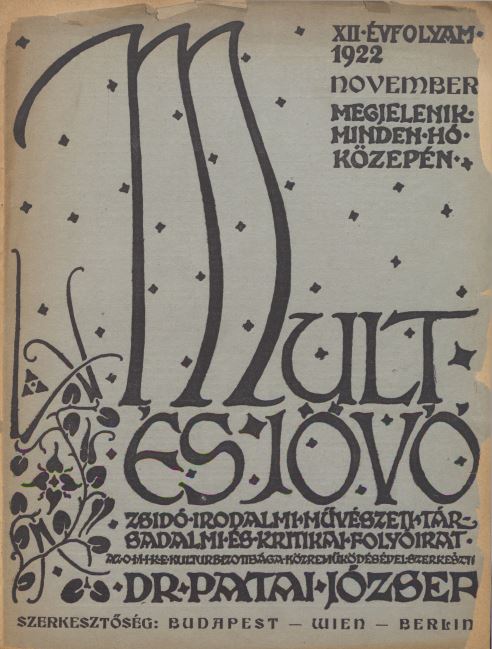Mult &eacute;s J&ouml;vő 12. &eacute;vf. (1922. november)