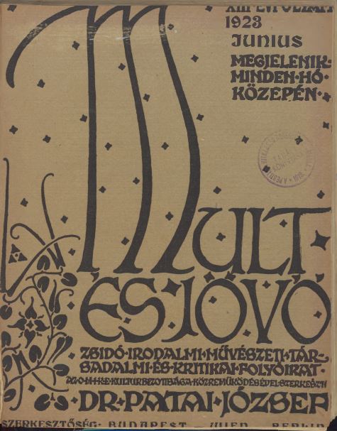 Mult &eacute;s J&ouml;vő 13. &eacute;vf. (1923. j&uacute;nius)