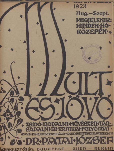 Mult &eacute;s J&ouml;vő 13. &eacute;vf. (1923. augusztus-szeptember)