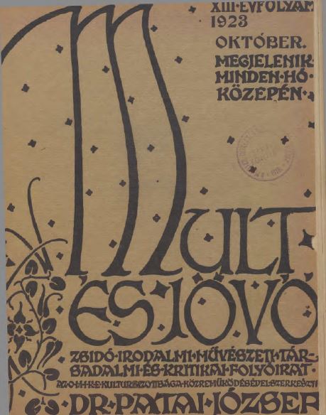 Mult &eacute;s J&ouml;vő 13. &eacute;vf. (1923. okt&oacute;ber)