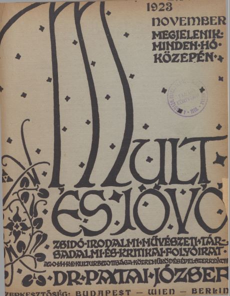 Mult &eacute;s J&ouml;vő 13. &eacute;vf. (1923. november)
