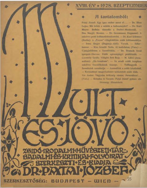 Mult &eacute;s J&ouml;vő 18. &eacute;vf. (1928. szeptember)