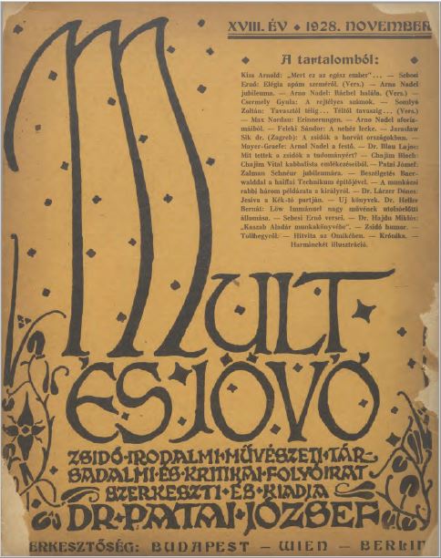 Mult &eacute;s J&ouml;vő 18. &eacute;vf. (1928. november)