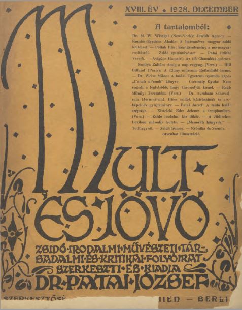 Mult &eacute;s J&ouml;vő 18. &eacute;vf. (1928. december)