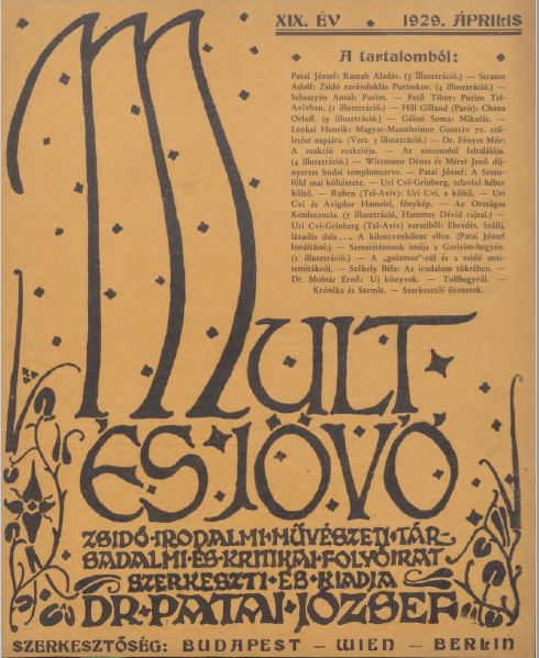 Mult &eacute;s J&ouml;vő 19. &eacute;vf. (1929. &aacute;prilis)