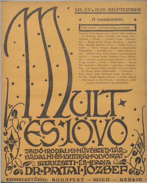 Mult &eacute;s J&ouml;vő 19. &eacute;vf. (1929. szeptember)