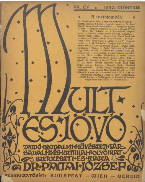 Mult &eacute;s J&ouml;vő 20. &eacute;vf. (1930. m&aacute;rcius)